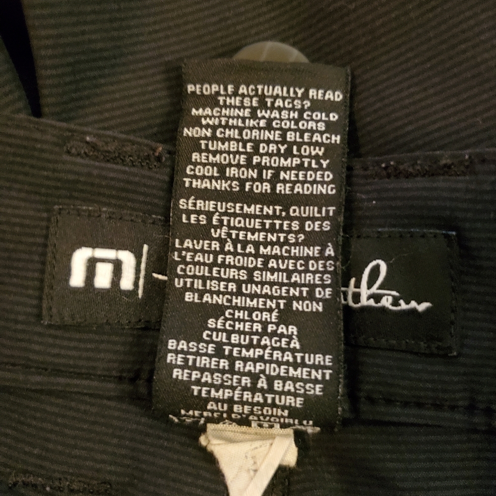 TRAVIS MATHEW Beck Black Performance Golfing Outerwear Shorts Men's Size 38 - Picture 11 of 11